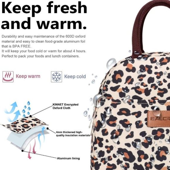 Lunch Bag for Women Men Insulated Lunch Box for Adult Reusable Lunch Tote Bag - Picture 7 of 7